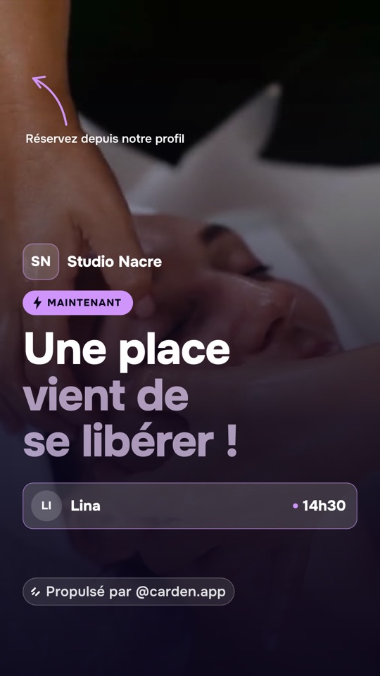 Storia «Si è appena liberato un posto!» di un centro estetico